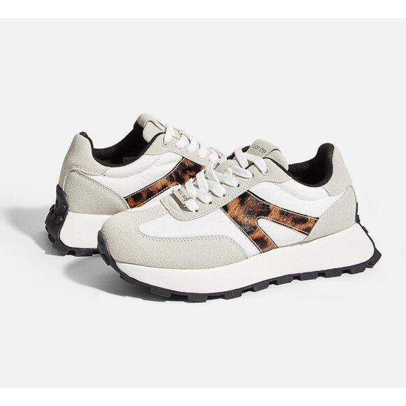 🆕 Lucky Step Casual Fashion Sneakers Women Grey Retro Classic Trainers Shoes - Picture 5 of 9